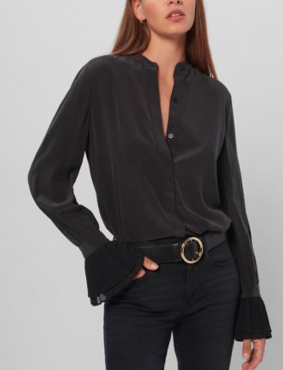 Equipment Tops - NWT  Equipment Valerie Silk Shirt In True Black Size XS